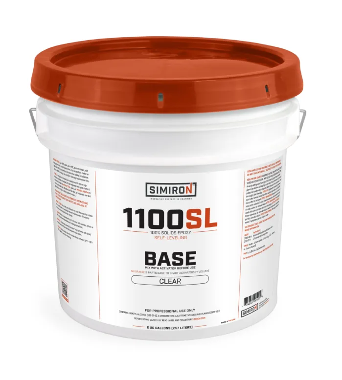Simiron 1100SL self-leveling epoxy product.