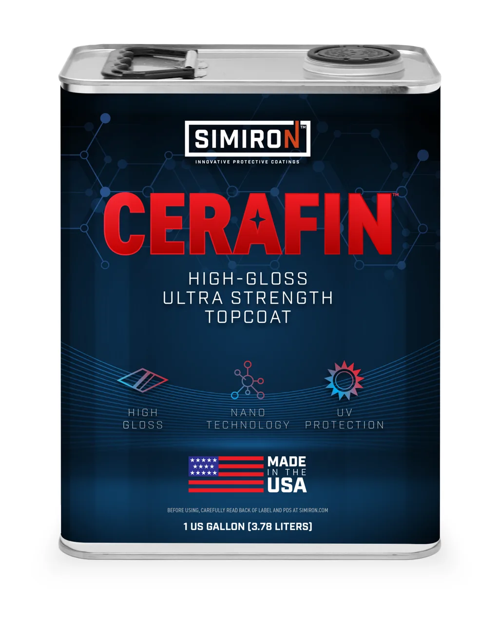 Simiron CERAFIN ceramic-reinforced topcoat product.