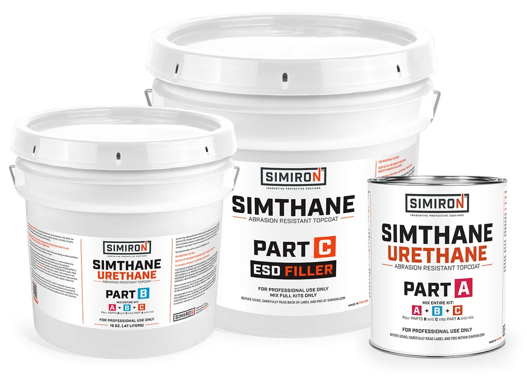 Simiron SIMTHANE ESD topcoat product.