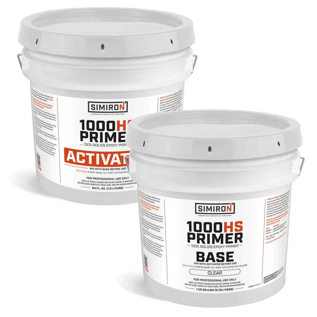 Simiron 1000HS epoxy primer product.