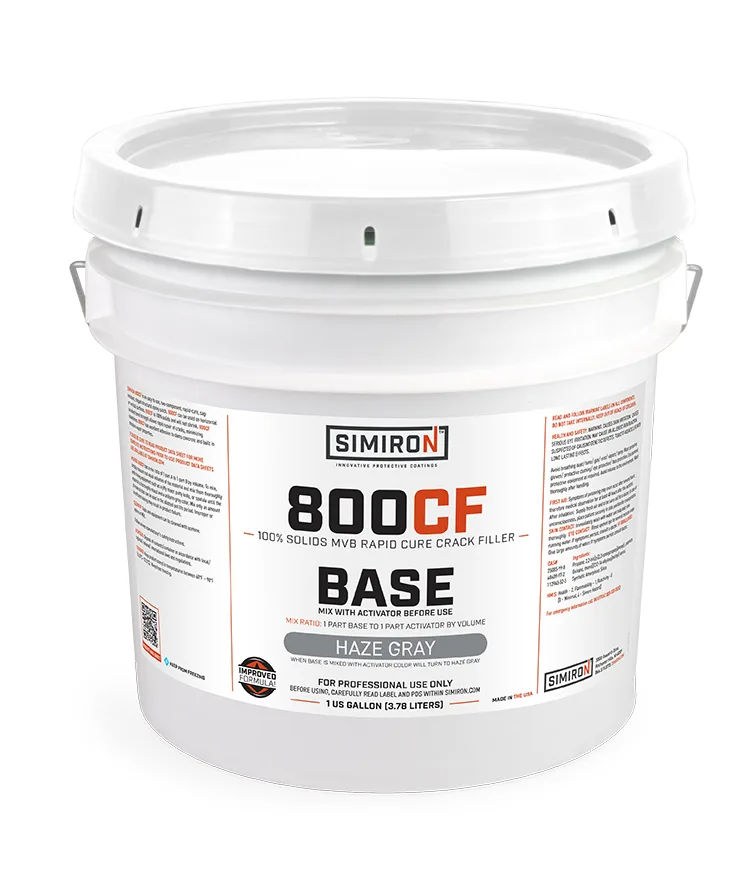 Simiron 800CF epoxy crack filler product.