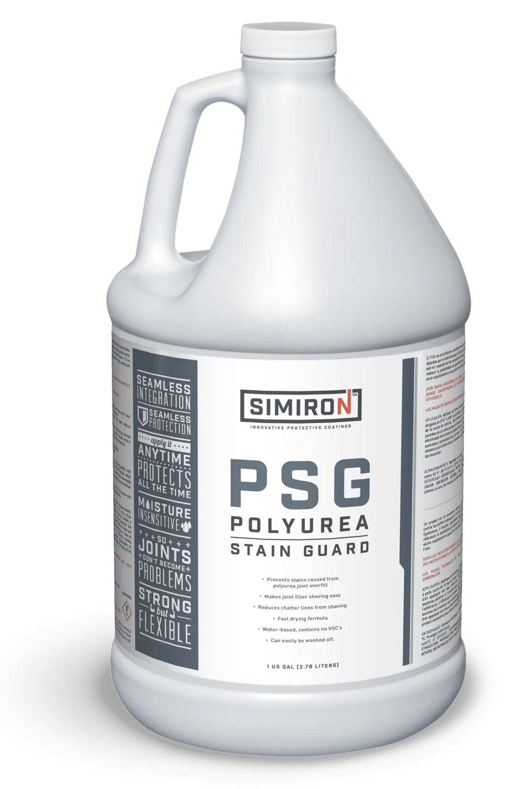 Simiron PSG polyurea stain guard product.
