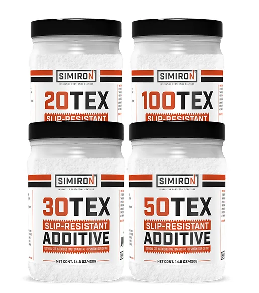 Simiron 50TEX slip-resistant texture additive.