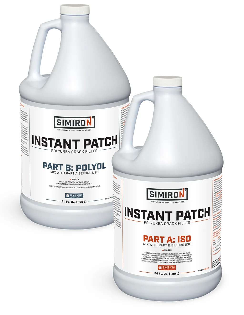 Simiron Instant Patch polyurea repair product.
