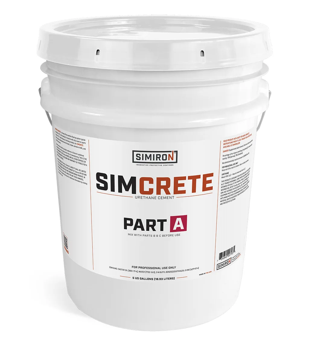 Simiron Simcrete urethane cement product.